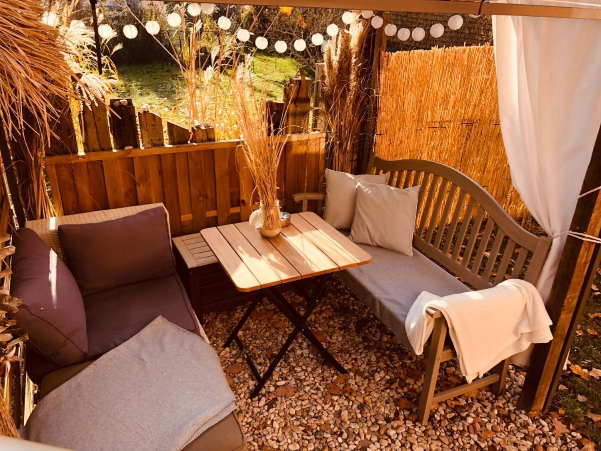 Zirkuswagen Mit Outdoor Whirlpool Und Garten Petershagen-Eggersdorf ภายนอก รูปภาพ